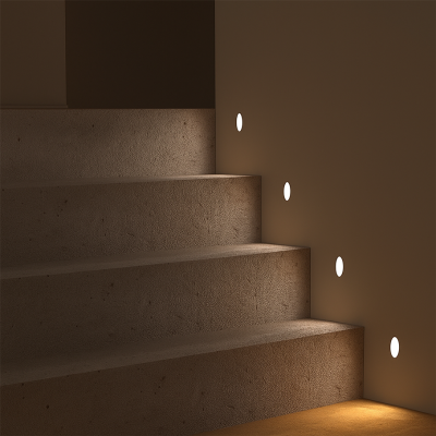 vanilla-gypsum trimless steplight- round2